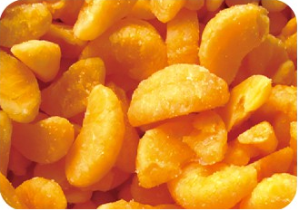 Frozen Orange Sliced