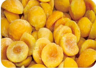 Frozen Peach Halved
